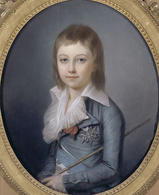 Louis Charles at the age of seven in 1792