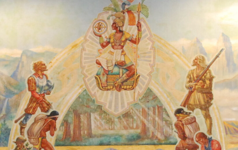 "Queen Califia" mural (1937, Lucile Lloyd) in the California Capitol