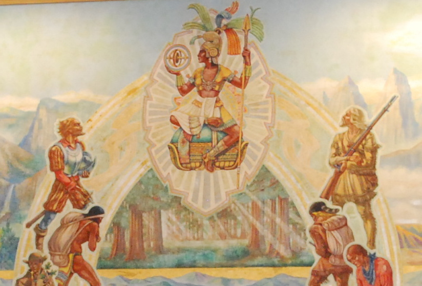 "Queen Califia" mural (1937, Lucile Lloyd) in the California Capitol