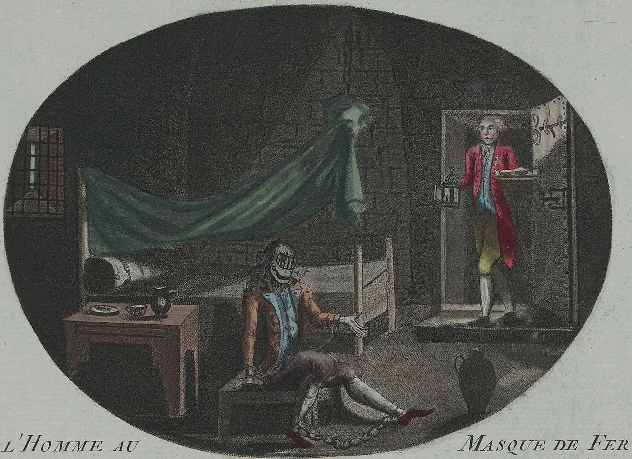 Anonymous print of the "Man in the Iron Mask."